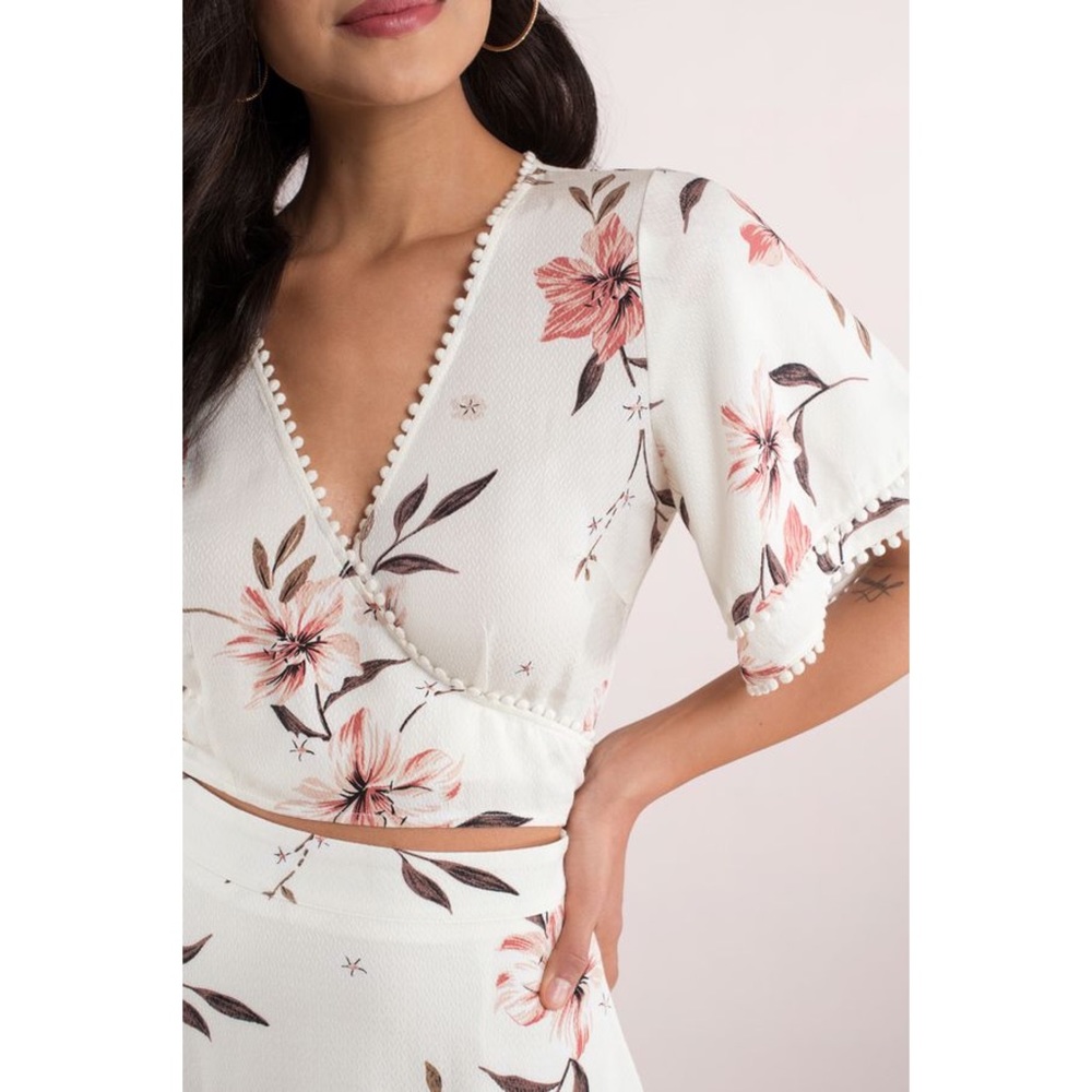 Tobi floral wrap blouse small #14